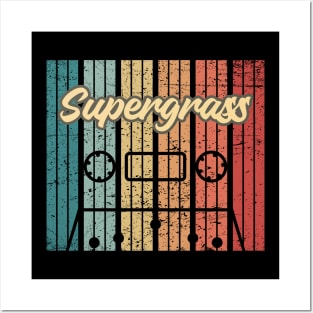 supergrass cassette retro vintage Posters and Art